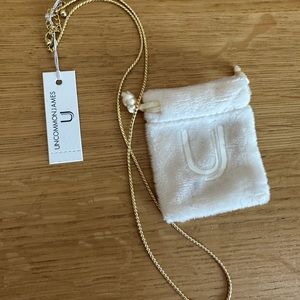 Uncommon James long gold necklace